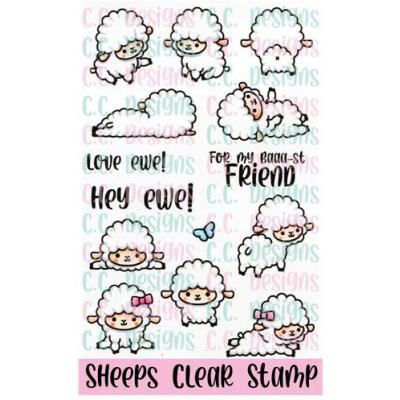 C.C. Designs Clear Stamps - Sheeps